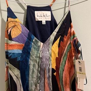 Nicole Miller Patterned Dress Size 4 NWT